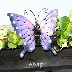 Butterflies X 4 Coloured Outdoor Large Metal Butterfly Garden Wall Art Decorate