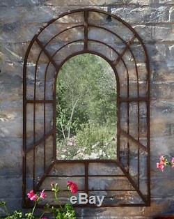 Classic Antique Garden Pergola Mirror Home Outdoor Decor Rustic Frame Metal NEW