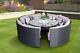 Conservatory Rattan Outdoor Garden Furniture 10 Seater Round Dining Table Set