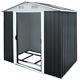 Deuba Metal Garden Storage Tool Shed 10x8ft Outdoor Store Apex Roof Utility New