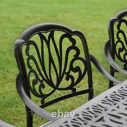 Deluxe Cast Aluminium Eight-Seater Garden Table & Chair Set