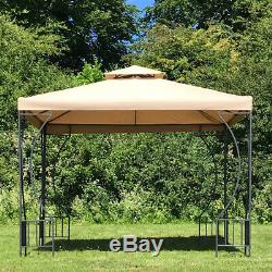 Dorset Metal Garden Gazebo (2.9 x 2.9m) Pavilion Awning Canopy Sun Shade Shelter