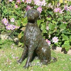 Duke the Dog Bronze Metal Garden Ornament