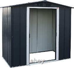 Duramax ECO 6' x 4' Hot-Dipped Galvanized Metal Garden Shed with