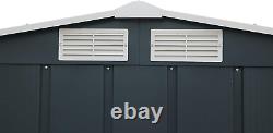 Duramax ECO 6' x 4' Hot-Dipped Galvanized Metal Garden Shed with