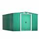 Extra Large Outdoor Steel Metal Garden Storage Shed Tool House+foundation 10x8ft