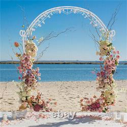 Elegant Metal Wedding Arch Double Parallel Rails Wedding Archway Garden Trellis