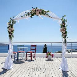 Elegant Metal Wedding Arch Double Parallel Rails Wedding Archway Garden Trellis