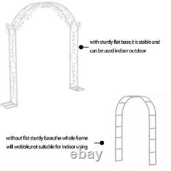 Elegant Metal Wedding Arch Double Parallel Rails Wedding Archway Garden Trellis