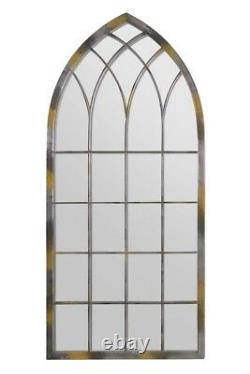 Extra Large Garden Wall Mirror Metal Arch Outdoor Vintage 3ft9x1ft 8 114 X 50cm