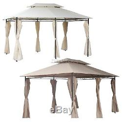 FoxHunter 3m x 4m x2.6m Garden Pavilion Gazebo Shelter Canopy Party Tent Marquee