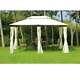 Foxhunter 3m X 4m X2.6m Garden Pavilion Gazebo Shelter Canopy Party Tent Marquee