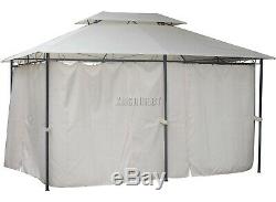FoxHunter 3m x 4m x2.6m Garden Pavilion Gazebo Shelter Canopy Party Tent Marquee
