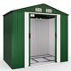 Gardebruk Xl Metal Tool Shed 6x4 Ft 3.1m³ With Foundation Outdoor Storage Green