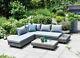 Gsd St Lucia Corner Sofa Sunlounger Rattan Luxury Garden Set 5 Year Warranty