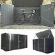 Galvanized Metal Large Storage Garden Shed Bike Unit Tools Bicycle Store New