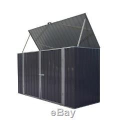 Galvanized Metal Steel Large Storage Garden Shed Bikes Unit Tools Bicycle Store