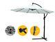 Garden 3m Cantilever Parasol Hanging Umbrella Patio Bistro Sun Canopy Ku30c