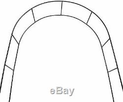 Garden Arch 2M Plant Climbing Trellis Metal Archway Arbour Arched Frame Tubular