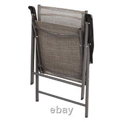 Garden Bistro Patio Furniture Folding Table Chairs Outdoor Indoor Break Tea Set