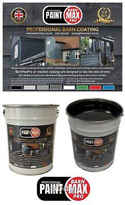 Garden Fence Paint-Water or Oil Based Black Barn Paints-Extremely Durable 20L