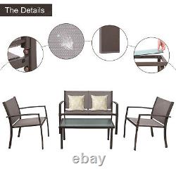 Garden Furniture Table + 3 Chairs Sets Patio/Garden/Outdoor/Conservatory/Balcony