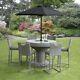 Garden Furniture Table Bar Rattan Wicker 6 Seater Parasol Ice Bucket Rrp £1500