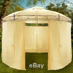 Garden Gazebo Ø350cm Round Party Tent Outdoor Marquee Wedding Pop Up Canopy