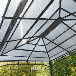 Garden Gazebo 3x4m loft grey outdoor tent garden shade canopy waterproof
