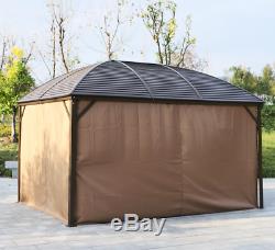 Garden Gazebo Canopy Hot Tub Pergola Large Aluminium Structure Patio Shelter