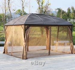 Garden Gazebo Canopy Hot Tub Pergola Large Aluminium Structure Patio Shelter