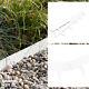 Garden Lawn Edging / White Metal Border / Multi Edge 1m X 17,5cm White Piece
