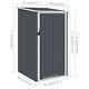 Garden Metal Shed Small Tool Storage Anthracite 87x98x159 Cm Galvanised Steel