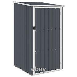 Garden Metal Shed Small Tool Storage Anthracite 87x98x159 cm Galvanised Steel