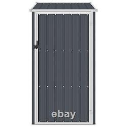 Garden Metal Shed Small Tool Storage Anthracite 87x98x159 cm Galvanised Steel