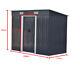 Garden Shed Metal Apex/pent Roof Outdoor Storage House Tool Box With Foundation