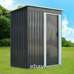 Garden Shed Metal Apex Roof Outdoor Storage Tool Organizer Heavy Duty Store Shed