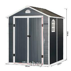 Garden Storage Shed Outdoor Patio Shed With Latch Window 6ft x 6ft