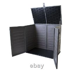 Garden Storage Shed Outdoor Plastic Weather Resistant Storage Utility Box XL