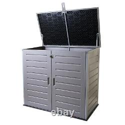 Garden Storage Shed Outdoor Plastic Weather Resistant Storage Utility Box XL