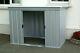 Garden Storage Unit Shed Metal Sheds Patio Overlap Outdoor Bike Box Tools Store