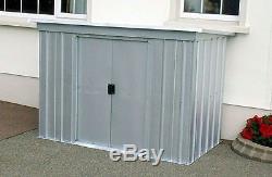 Garden Storage Unit Shed Metal Sheds Patio Overlap Outdoor Bike Box Tools Store