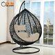 Garden Swing Chair With Cushion Rattan Hanging Egg Chairs Outdoor Indoor Patio