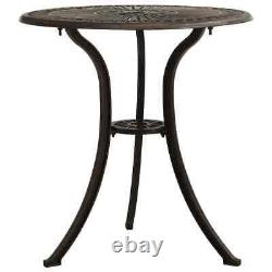 Garden Table Bronze 62x62x65 cm Cast Aluminium SLS