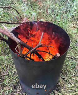 Garden Waste Incinerator Burner Bin Metal Allotment Bin Bonfire Night Party