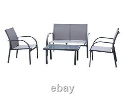 Garden furniture- Grey, Sofia steel lounge set brand new