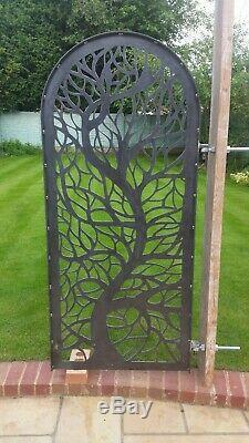 Garden gate metal. Custom made to order. Laser Cut. Made in UK. Steel