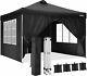 Gazebo 3mx3m Waterproof Garden With Sides Canopy Party Marquee Anti-uv Tent New