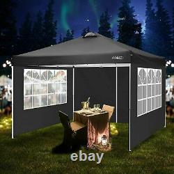 Gazebo 3mx3m Waterproof Garden With Sides Canopy Party Marquee Anti-UV Tent New