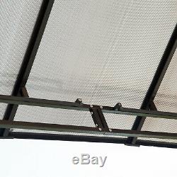 Gazebo Canopy Tent Side Wall Curtain Shelter UV50+ Brown Garden Patio